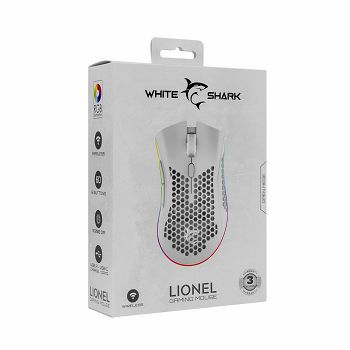 WHITE SHARK RGB gaming bežični miš WGM-5012 LIONEL 10.000dpi bijeli