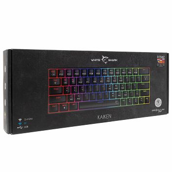 WHITE SHARK Premium gaming mehanička tipkovnica GK-003112 KAIKEN, Wifi, BT