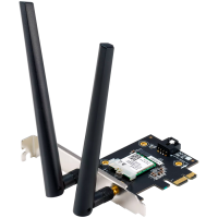 ASUS PCE-AX1800 Dual-Band WiFi 6 (802.11ax), Bluetooth 5.2, omrežna varnost WPA3, OFDMA in MU-MIMO, PCIe adapter - 90IG07A0-MO0B00-A