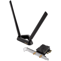 ASUS PCE-BE92BT BE9400 Tri-Band WiFi 7 (802.11be), BT 5.4, 6GHz, OFDMA, WPA3, kompatibilna le z lntel chipset pločami, PCIe mrežna kartica - 90IG08U0-MO0B00-A