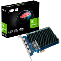 ASUS GeForce GT 730 2GB GDDR5 [GT730-4H-SL-2GD5] Grafička kartica with 4 HDMI ports and passive cooling to enable quiet multi-monitor productivity, PCIe 2.0, 4xHDMI 1.4b - 90YV0H20-M0NA00-A