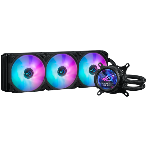 ASUS ROG Strix LC III 360 ARGB LCD vodno hlajenje za procesor, trije 120mm ROG ARGB ventilatorji, Aura Sync - 90RC00W1-M0UAY0-A