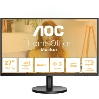AOC U27B3A poslovni monitor - 68.6cm (27"), 4K UHD (3840 x 2160), IPS, 60Hz, 4ms (GTG), Adaptive Sync, HDR10, 2x HDMI 2.0, 1x DP 1.4 - U27B3A-A
