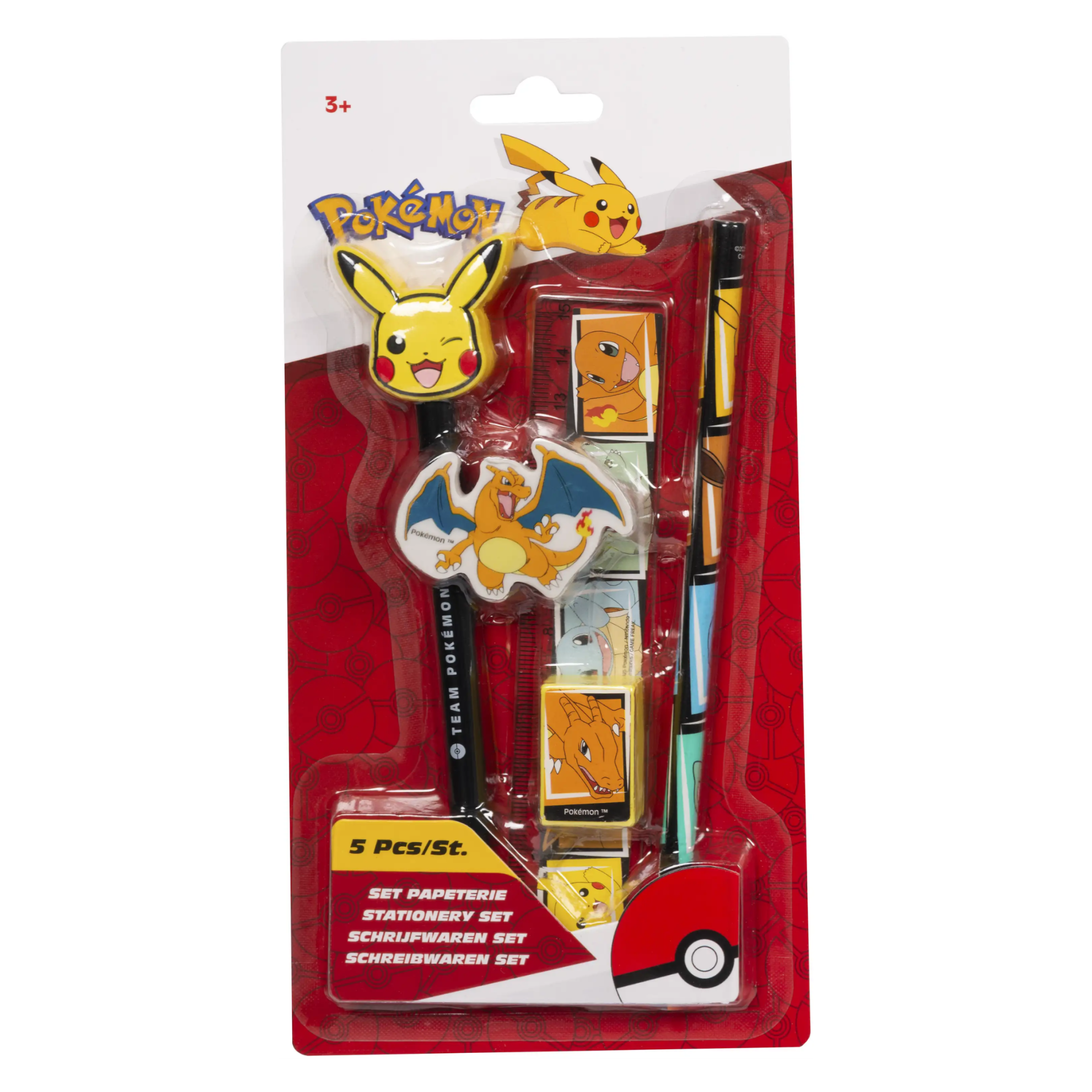 POKEMON - STATIONERY SET 5PCS