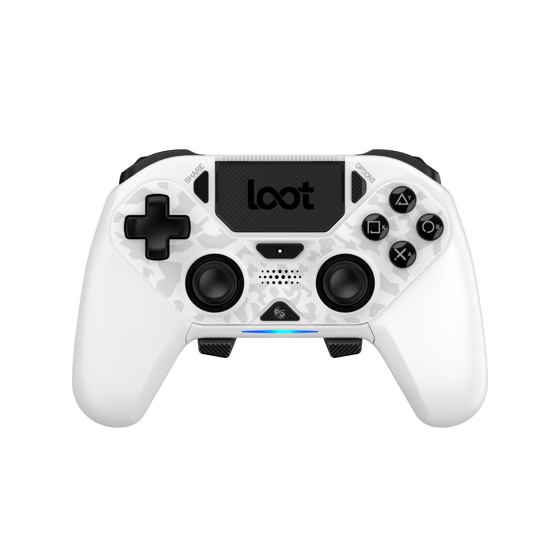 LOOT WIRELESS GAMING CONTROLLER PS4/SWITCH/PC/MOBILE - WHITE