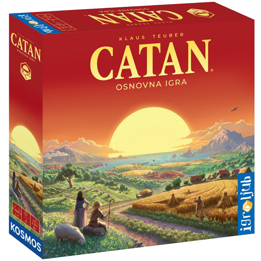 BOARD GAME - CATAN - SETTLERS OF CATAN BASE GAME SLO/CRO