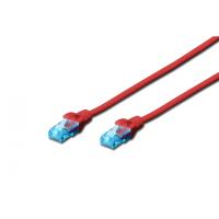 Mrežni kabel Digitus UTP patch Cat5e 0,5m (crven)