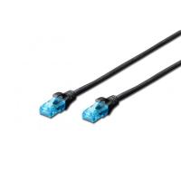 Mrežni kabel Digitus UTP patch Cat5e 0,5m (crn)