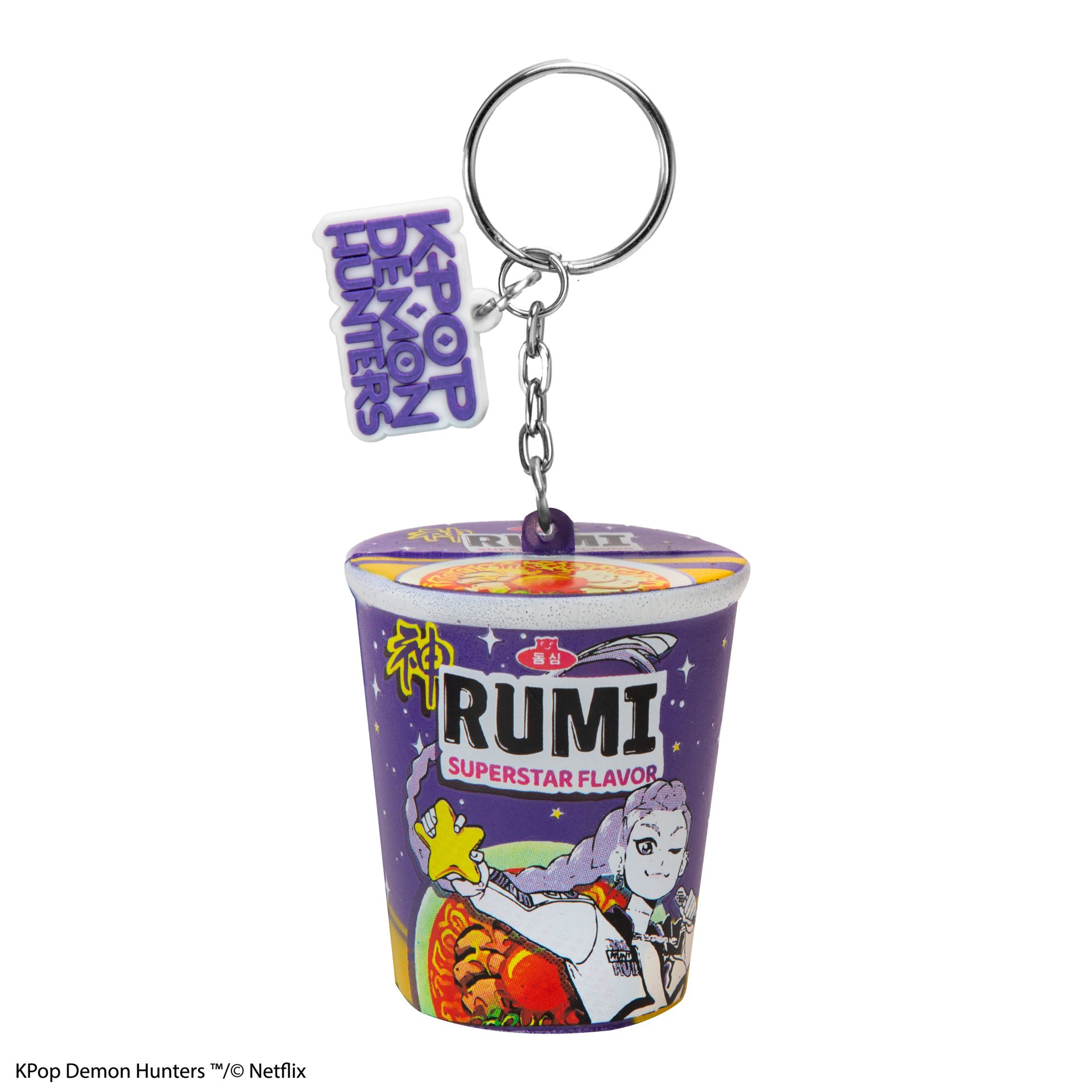 CINEREPLICAS: KPOP DEMON HUNTERS - SQUISHY KEYCHAIN - RUMI SUPERSTAR FLAVOR NOODLES