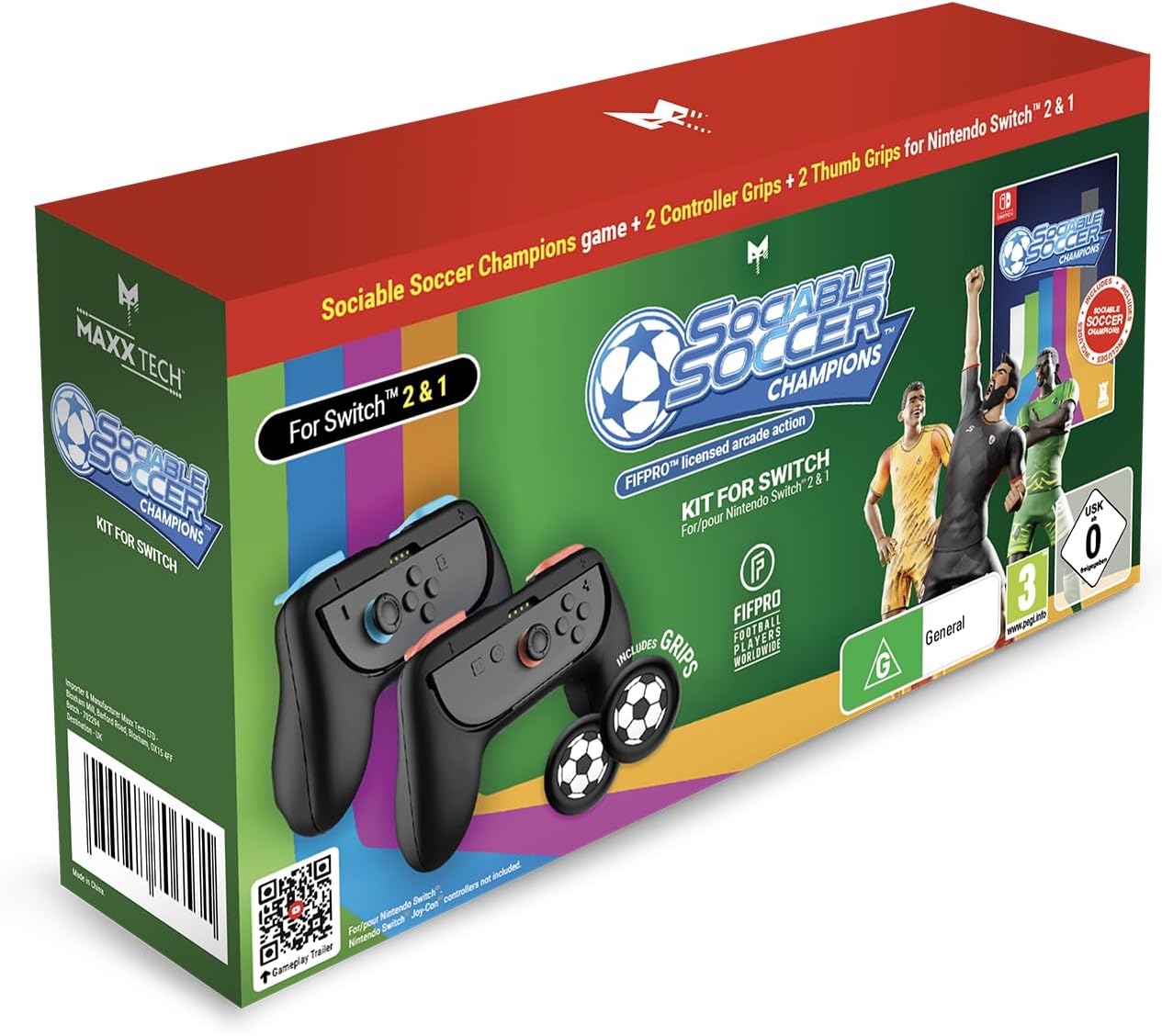 MAXX TECH SOCIABLE SOCCER CHAMPIONS KIT FOR SWITCH 2&1 (CIAB)
