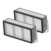 Hepa filter 2 pcs for Dreame X50 Ultra,X50 Master,L50 Pro Ultra,L50 Ultra,L40s Ultra,L40s Pro Ultra,X50 Ultra Complete,X50s Ultra,X50s Ultra Complete,X50s Pro Master ,L50s Ultra