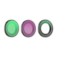 Sunnylife 1/4" lens filters 3 pcs. - Black Mist + CPL + ND16 for Osmo Nano