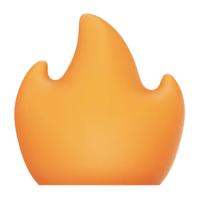 Flame lampshade for the Flextail Tiny Pump 2X lamp (orange)