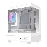 Darkflash DB330M Computer Case + 3 Fans (White)