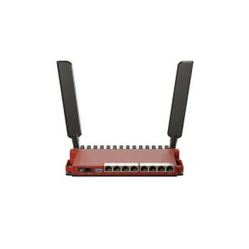 Mikrotik L009UiGS-2HaxD-IN, 800MHz CPU, 512MB RAM, 8×G-LAN, 1×2.5G SFP, 2.4 GHz 802.11b/g/n/ax dual-chain, 4dBi 2.4GHz eksterne antene , USB, desktop kučište, PSU, RouterOS L5