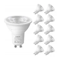 LEPRO 200082-DW-EU-10 GU10 LED Bulb, 3.6W, 345 lm, 6500K, 38°, Energy Class E, 10 pcs.