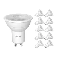 LEPRO 200084-WW-EU-10 GU10 Dimmable LED Bulb, 4.5W, 345 lm, 2700K, 38°, 10-pack