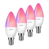 LEPRO BC1-EU-4 C37 RGBCW Wi-Fi LED Bulb