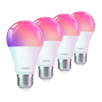 LEPRO B1-EU-4 E27 Wi-Fi LED Bulbs, 4-Pack