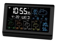 MANTA vremenska stanica Windy, WiFi, sat, budilica, vanjski senzor, crna MTO200B - 05150071