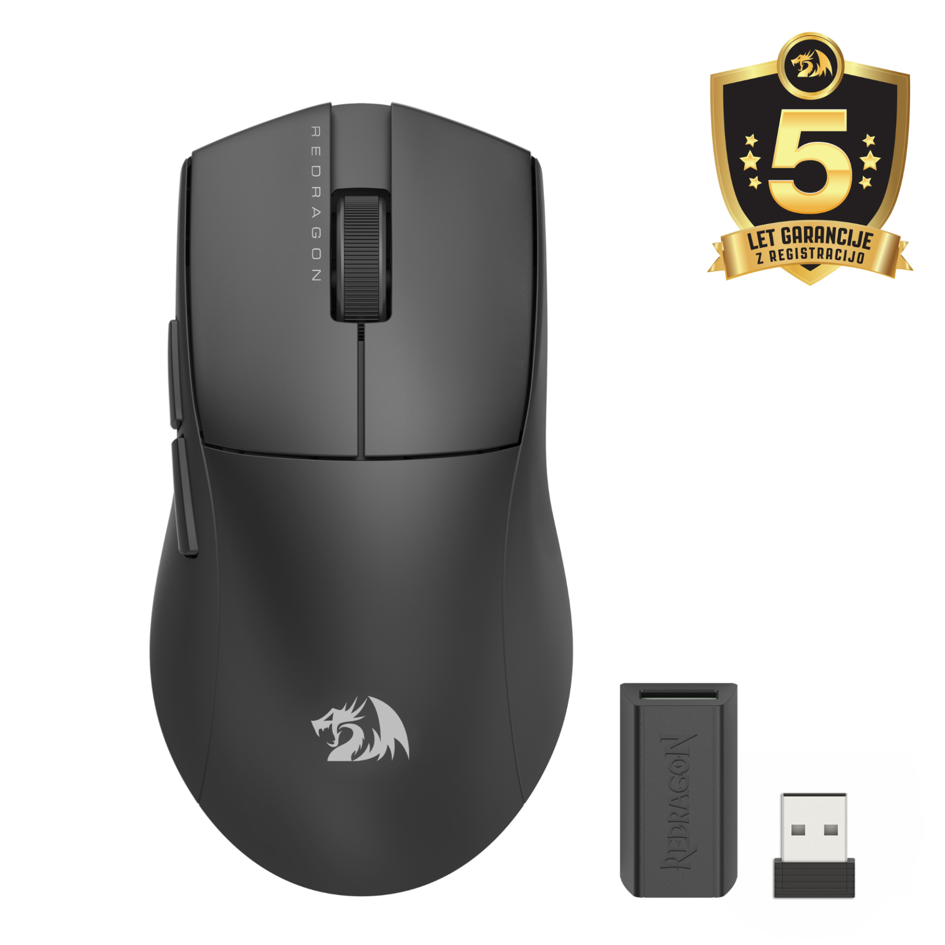 MOUSE - REDRAGON K1NG STANDARD M916-STD-1K 2.4G/BT/WIRED - BLACK