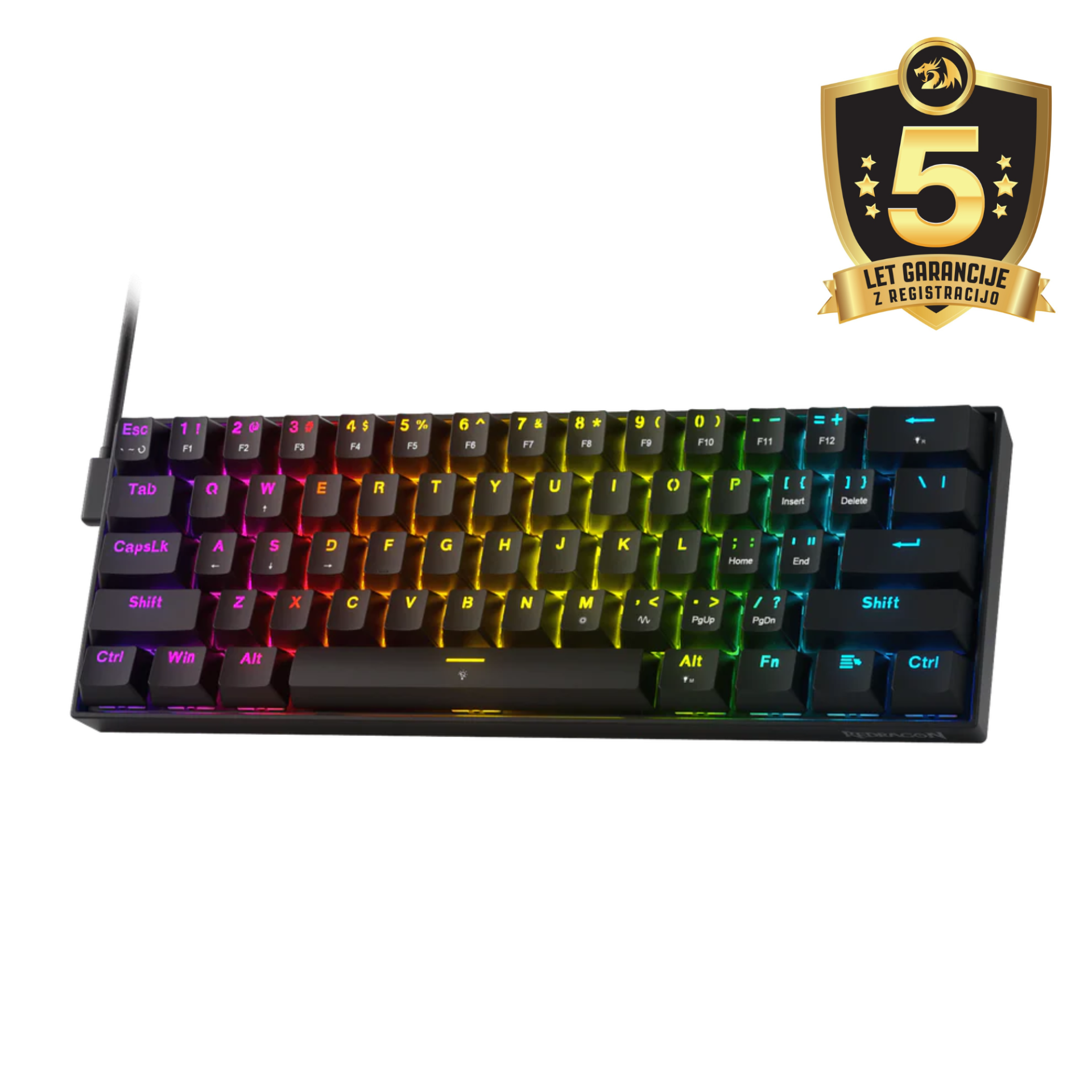 KEYBOARD - REDRAGON FIZZ MAGNETIC K617RGB-M WIRED