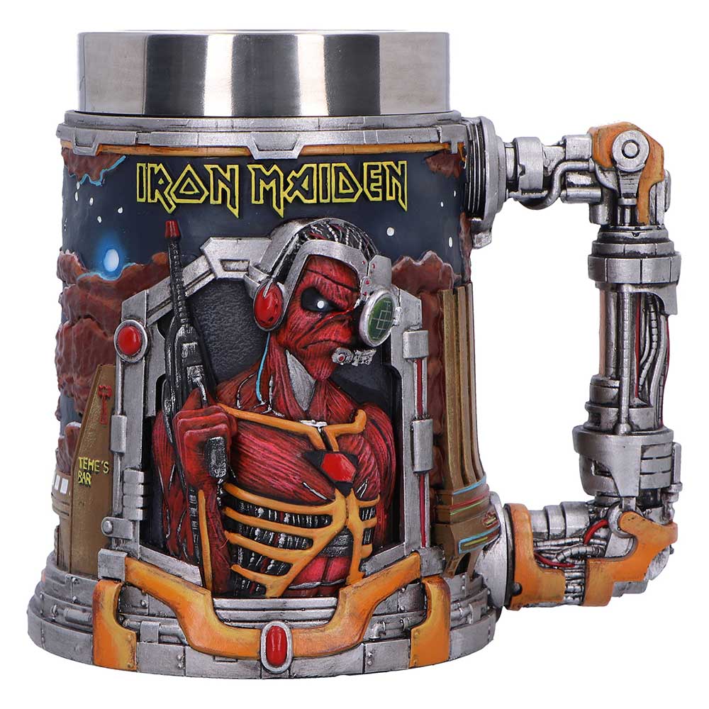NEMESIS NOW IRON MAIDEN SOMEWHERE IN TIME TANKARD 15.5CM