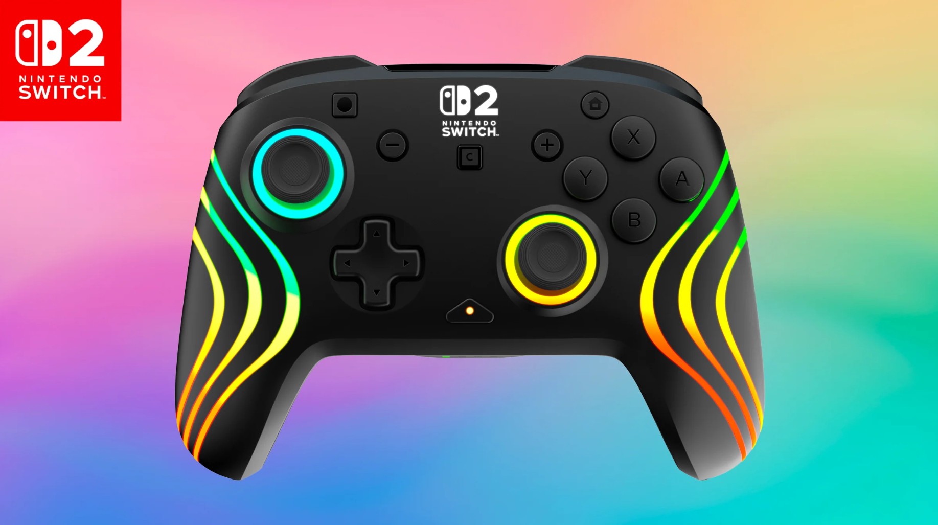 TURTLE BEACH SWITCH 2 WIRELESS CONTROLLER AFTERGLOW WAVE BLACK