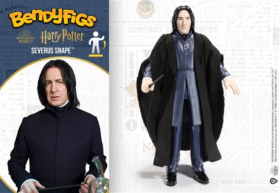 NOBLE COLLECTION Bendyfigs Harry Potter Severus Snape Figurine