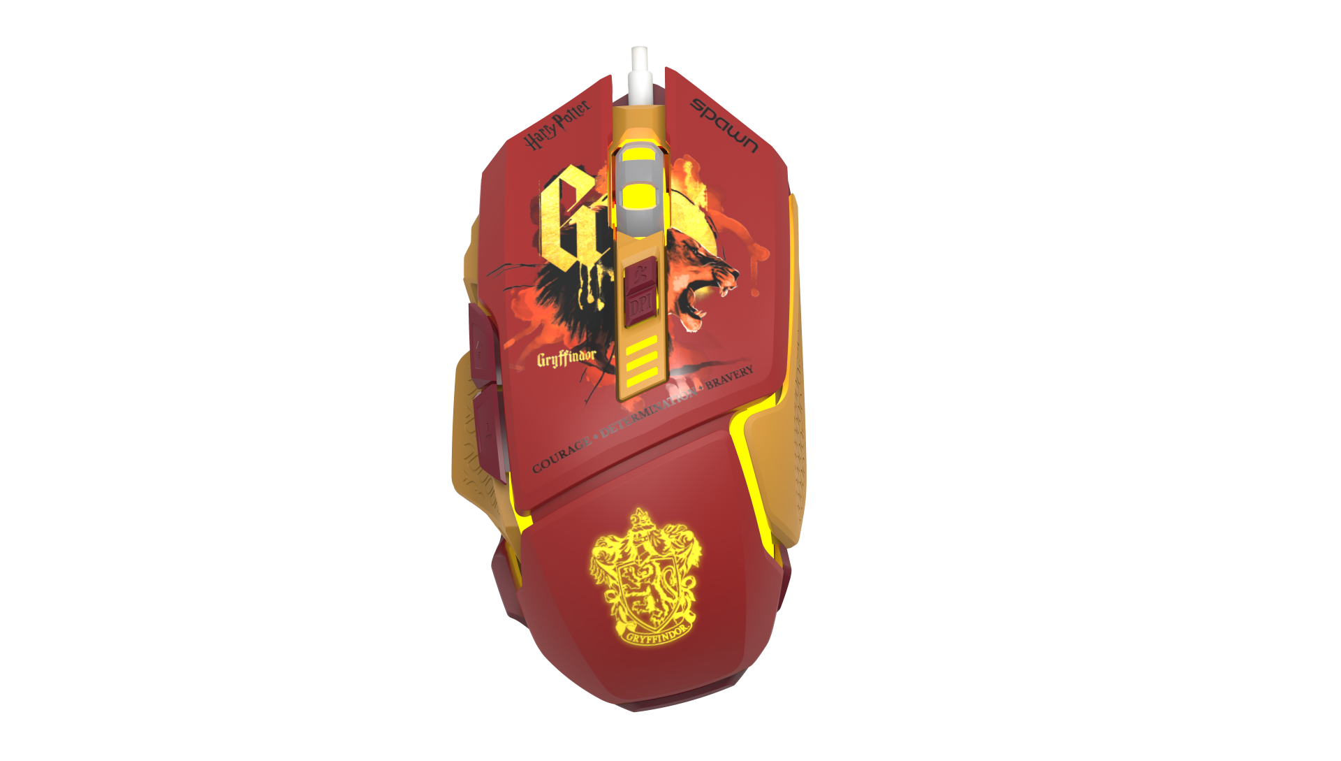 SPAWN GAMING MOUSE RGB - HARRY POTTER GRYFFINDOR