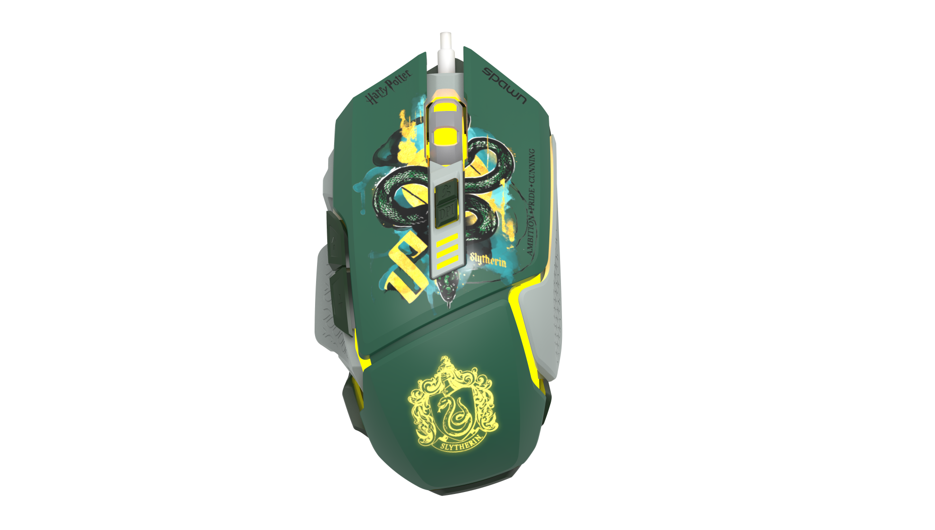 SPAWN GAMING MOUSE RGB - HARRY POTTER SLYTHERIN