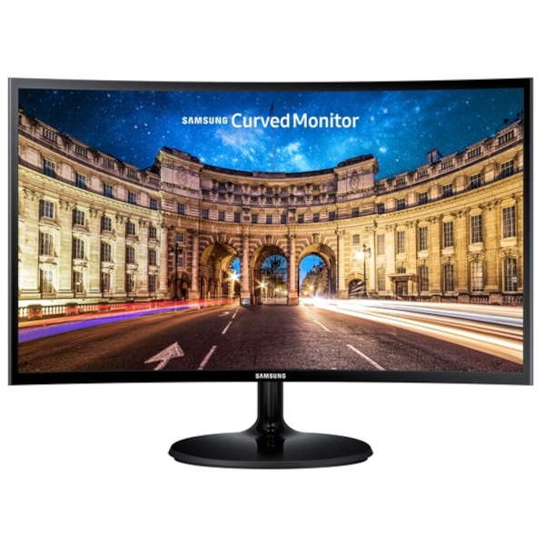Monitor SAMSUNG CF390 C24F390FHR 61 cm (24") / 1920x1080 / VA / 60 Hz / 4 ms / black / curved (1800R)