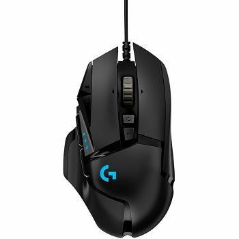 LOGITECH G502 Hero Wired Gaming Mouse, 16000dpi