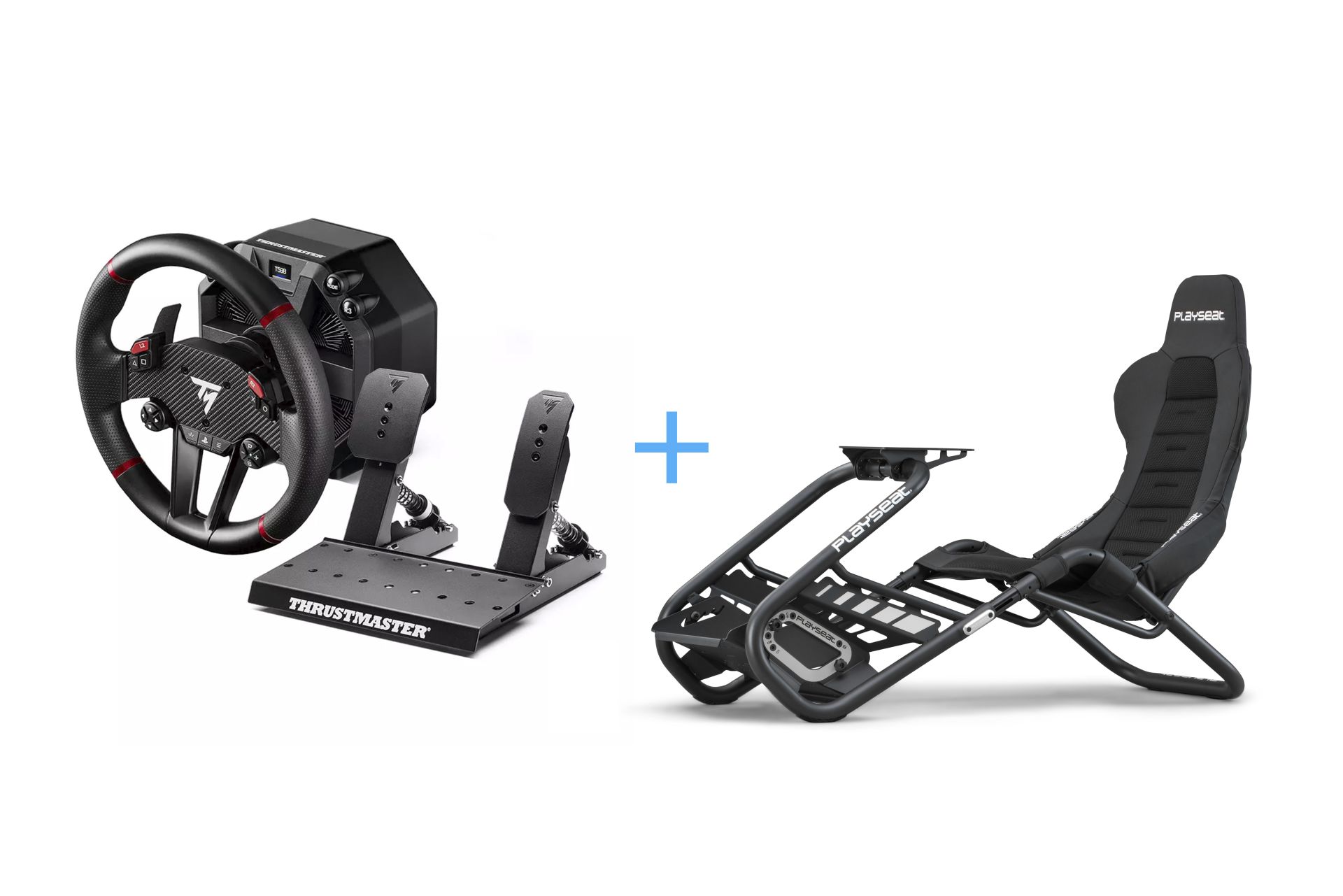 BUNDLE - THRUSTMASTER T598 PC/PS4/PS5 + PLAYSEAT TROPHY - BLACK