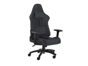 Corsair TC100 Relaxed Soft Fabric Gamingstuhl, black, grau-CF-9010052-WW