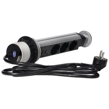Orno Produžni kabel sa 3 x Schuko utičnice + 2 x USB, ugradbena - OR-AE-1349(GS)