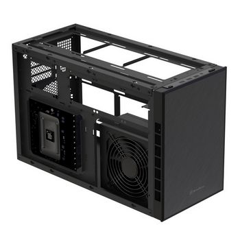 SilverStone SST-SG17B Micro-ATX / Mini ITX Gehäuse - black-SST-SG17B