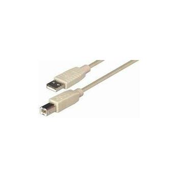 NaviaTec USB 2.0 A muški na B muški kabel, 5m, bež