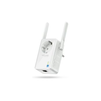TP-Link bežični pojačivač dometa (Universal Range Extender) 300Mbps, (2.4GHz), 802.11b/g/n, 1×RJ45 10/100, 2×vanjske antene  fiksne, range extender tipka, dodatna utičnica
