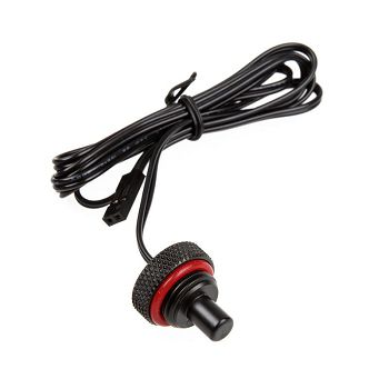 Bitspower Verschlussstopfen mit Temperatur Sensor G1/4 Zoll IG - 90 cm, carbon black BP-CBWP-CT