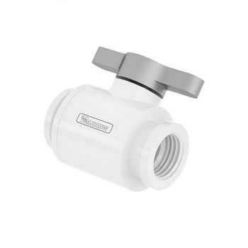 Barrow Ball Valve (10mm) G1/4 Zoll Kugelhahn, white - silber TLQFS-V1 w s