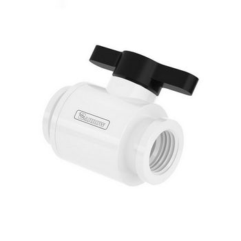 Barrow Ball Valve (10mm) G1/4 Zoll Kugelhahn, white - black TLQFS-V1 w b