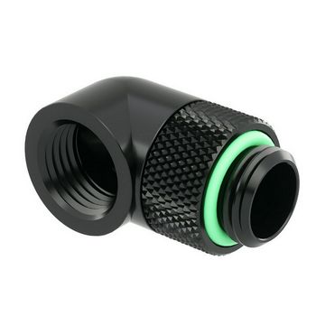 Barrow Adapter 90 Grad G1/4 Zoll AG auf G1/4 Zoll IG - drehbar, black TWT90-v2.5 b