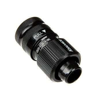 Koolance QD3 Schnellverschluss gerade weiblich auf 19/13mm - no-spill, black QD3-FS13X19-BK