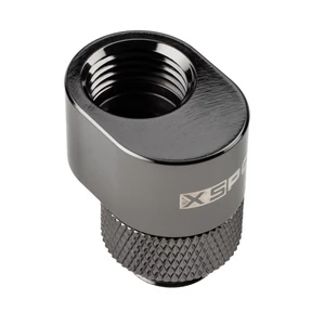 XSPC G1/4 Rotary 7mm Offset Fitting - blackes Chrom-5060596651555