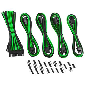 CableMod Classic ModMesh Cable Extension Kit - 8+6 Series - black/hellgrün CM-CAB-CKIT-N86KKLG-R
