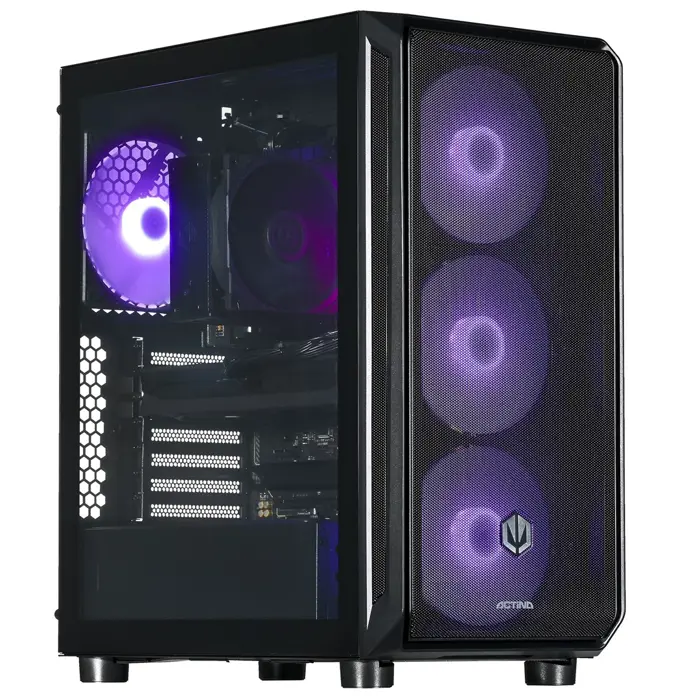 Actina 5901443414490 PC AMD Ryzen™ 7 8700F 32 GB DDR5-SDRAM 2 TB SSD NVIDIA GeForce RTX 5070 Midi Tower Black