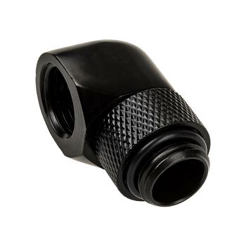Alphacool Eiszapfen Adapter 90 Grad G1/4 Zoll AG auf G1/4 Zoll IG - drehbar, black 17248