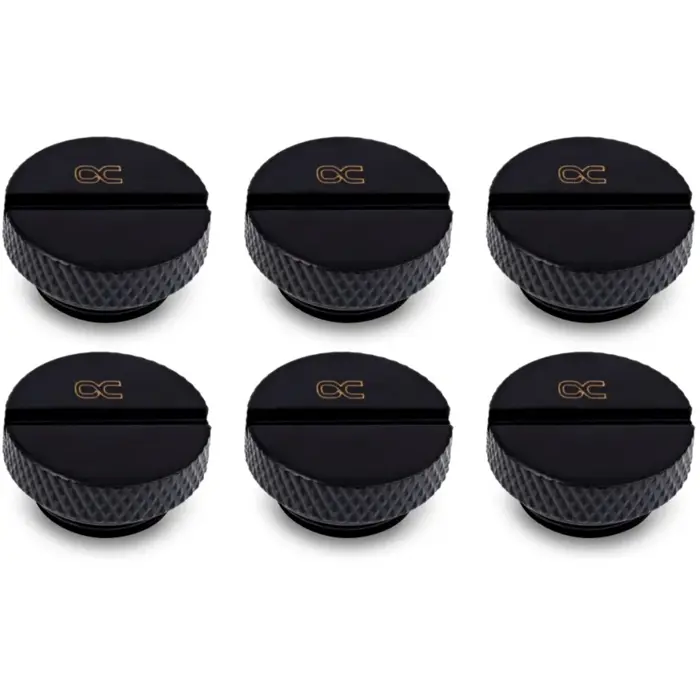 Alphacool icicle screw plug (black, 6 pieces)