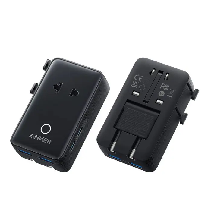 Anker Nano Travel Adapter 5-in-1, 20W, Black